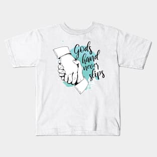 'Gods Hand Never Slips' Love For Religion Shirt Kids T-Shirt